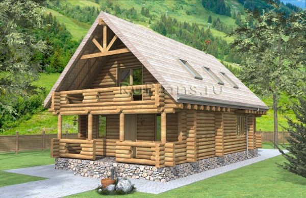 Проект деревянного дома из бруса.
